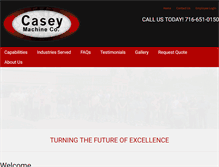 Tablet Screenshot of caseymachine.com